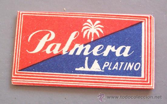 Antig&uuml;edades: hoja de afeitar palmera platino - Foto 1