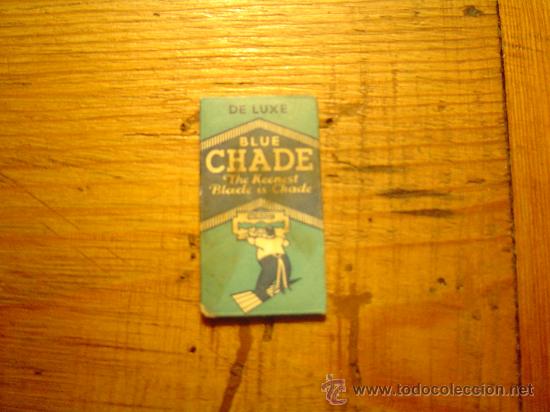 Antig&uuml;edades: Hoja de afeitar Blue Chade. - Foto 1