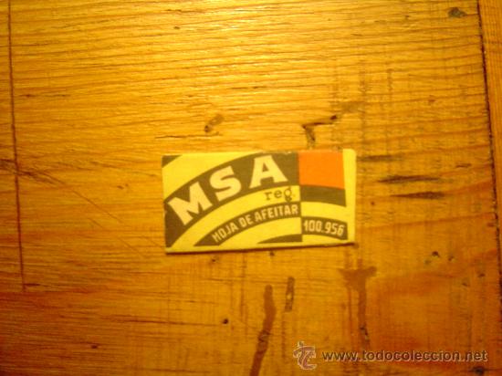 Antig&uuml;edades: Hoja de afeitar MSA - Foto 1