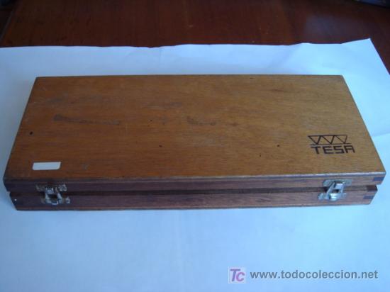 Antig&uuml;edades: HERRAMIENTAS MECANICA DE PRECISI&Oacute;N EN CAJA DE MADERA ORIGINAL - Foto 2