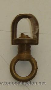 Antig&uuml;edades: PIEZA MOSQUETON EN LATON  MEDIDAS 5*2 CMS. - Foto 1