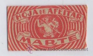 Antig&uuml;edades: CUCHILLA DE AFEITAR MARTE HOJA - Foto 1