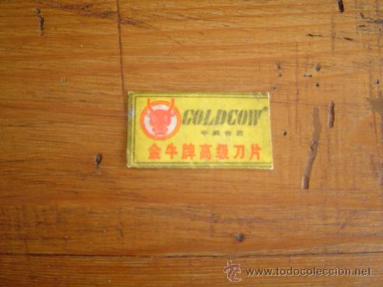 Antig&uuml;edades: Hoja de afeitar Goldcow (China). - Foto 1
