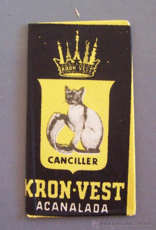 Antig&uuml;edades: hoja de afeitar kron-vest canciller - Foto 1