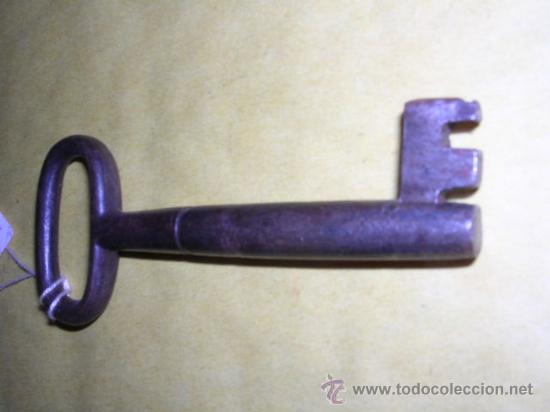 Antig&uuml;edades: LLAVE ANTIGUA DE HIERRO-9X4 CM. - Foto 1