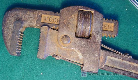 Antig&uuml;edades: LLAVE INGLESA ANTIGUA GRIFA. - Foto 3
