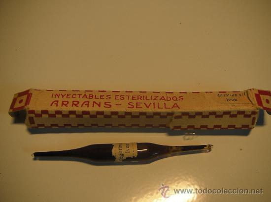 Antig&uuml;edades: AMPOLLA INYECTABLE DE LABORATORIOS ARRANS - Foto 1