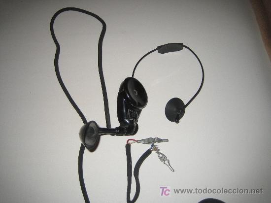 Tel&eacute;fonos: ANTIGUO AURICULAR PARA CENTRALITA TELEFONICA - Foto 1