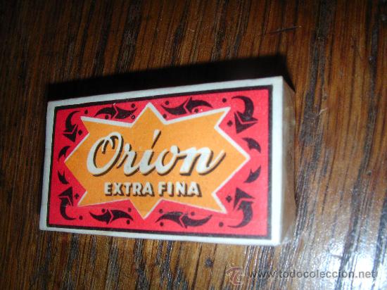 Antig&uuml;edades: CAJA DE HOJAS DE AFEITAR A ESTRENAR ORION. - Foto 1