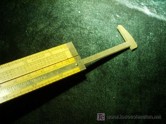 Antig&uuml;edades: Regla revatible con calibre en uno de sus extremos. - Foto 3