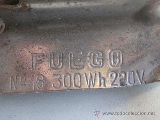 Antig&uuml;edades: PLANCHA ELECTRICA FUEGO - Foto 2