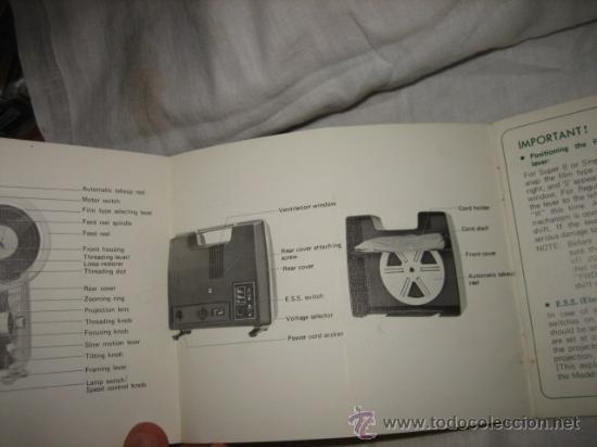 Antig&uuml;edades: ELMO GP DUAL -8 PROJECTOR  MANUAL DE INSTRUCCIONES - Foto 2