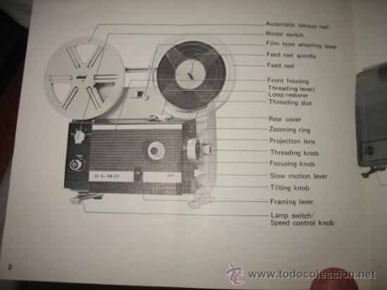 Antig&uuml;edades: ELMO GP DUAL -8 PROJECTOR  MANUAL DE INSTRUCCIONES - Foto 3