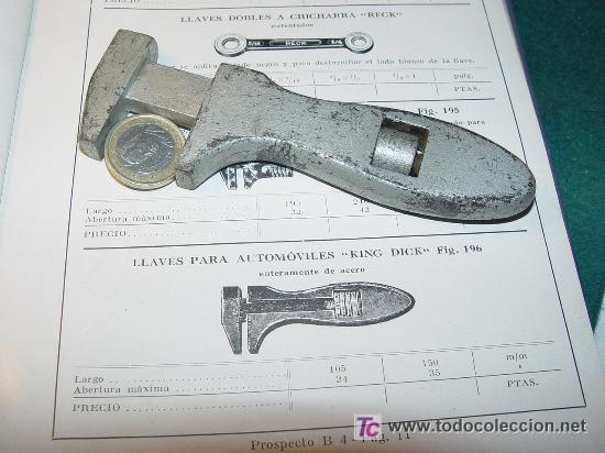 Antig&uuml;edades: LLAVE PARA AUTOMOVILES TIPO KING DICK - Foto 1