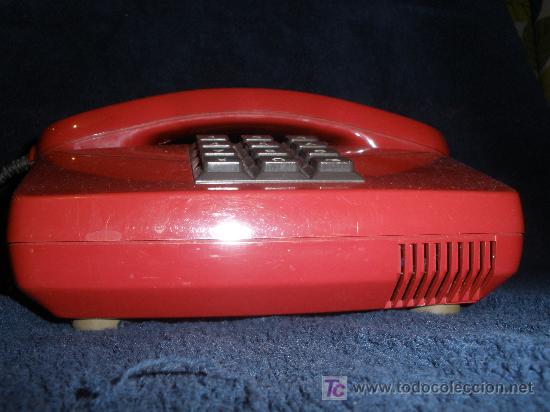 Tel&eacute;fonos: TELEFONO ALEMAN. ROJO. FUNCIONA CORRECTAMENTE. - Foto 3