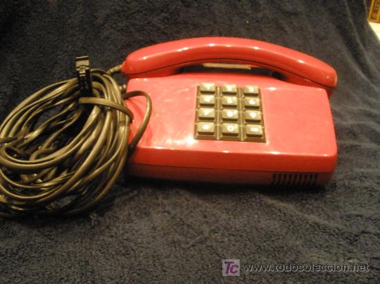 Tel&eacute;fonos: TELEFONO ALEMAN. ROJO. FUNCIONA CORRECTAMENTE. - Foto 2