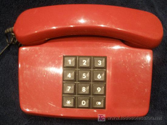 Tel&eacute;fonos: TELEFONO ALEMAN. ROJO. FUNCIONA CORRECTAMENTE. - Foto 4