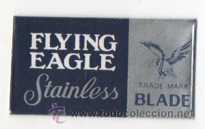 Antig&uuml;edades: CUCHILLA DE AFEITAR FLYING EAGLE STAINLESS HOJA - Foto 1