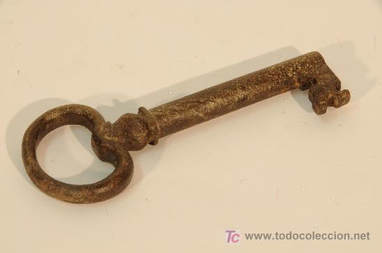 Antig&uuml;edades: Llave en hierro forjado. - Foto 1