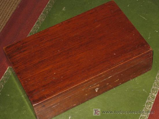 Antig&uuml;edades: GRAN CAJA DE COMPASES ANTIGUA, CAOBA. - Foto 2