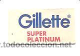Antig&uuml;edades: HOJA DE AFEITAR GILLETTE SUPER PLATINUM - Foto 1