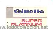 Antig&uuml;edades: HOJA DE AFEITAR GILLETTE SUPER PLATINUM - Foto 1