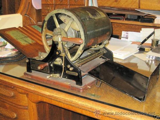 Antig&uuml;edades: MIMEOGRAFO DE EDISON DE 1906 EN COMPLETO CON ACCESORIOS - Foto 15