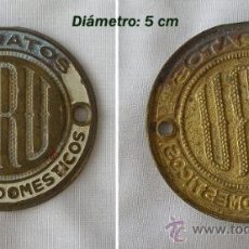 Antigüedades: CHAPA METALICA ESMALTADA ELECTRODOMESTICOS BRU ANTIGUA. Lote 19056827