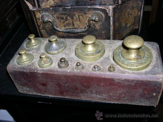 Antig&uuml;edades: medidas originales juego completo - Foto 1