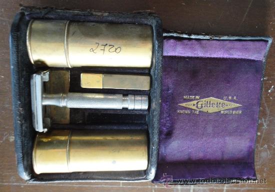 Antig&uuml;edades: Caja Gillette con &uacute;tiles para limpieza - Foto 2