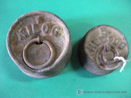 Antig&uuml;edades: DOS PESAS DE HIERRO - Foto 1