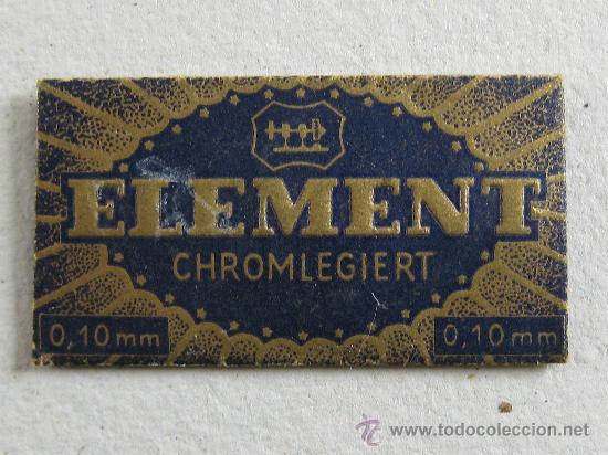 Antig&uuml;edades: CUCHILLA HOJA DE AFEITAR ELEMENT -(SOLO EL SOBRE-SIN HOJA) - Foto 1