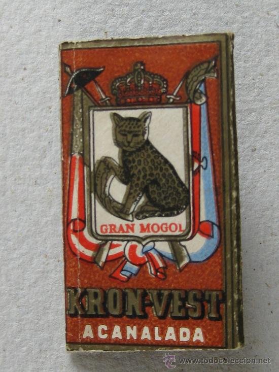 Antig&uuml;edades: CUCHILLA HOJA DE AFEITAR KRON-VEST GRAN MONGOL - Foto 1