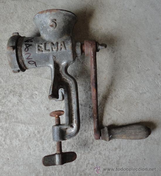Antig&uuml;edades: Picadora de carne ELMA n&ordm;5 - Foto 1