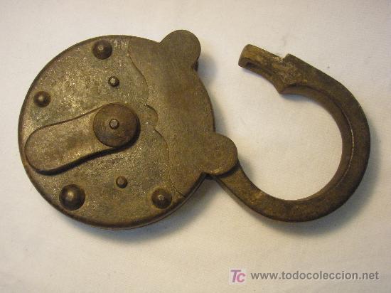 Antig&uuml;edades: CANDADO ANTIGUO GRAN TAMA&Ntilde;O - Foto 4