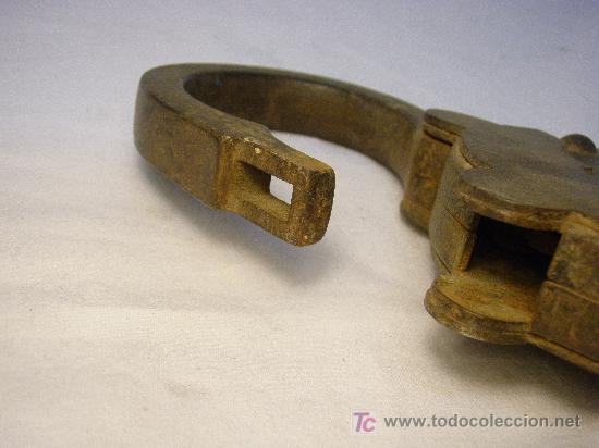 Antig&uuml;edades: CANDADO ANTIGUO GRAN TAMA&Ntilde;O - Foto 3