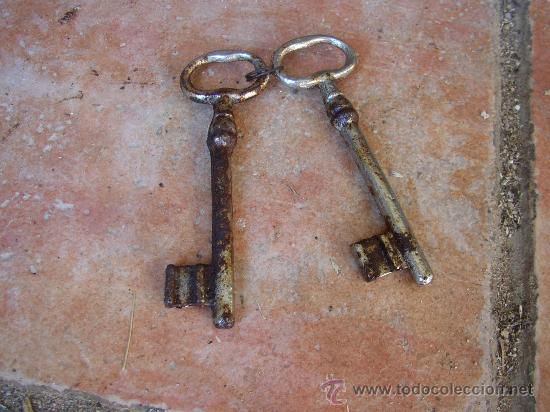 Antig&uuml;edades: Pareja de llaves ntiguas 11 cms. - Foto 1