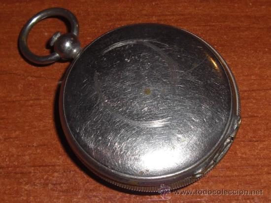 Antig&uuml;edades: Peque&ntilde;a br&uacute;jula argentina de bronce plateado - Foto 2