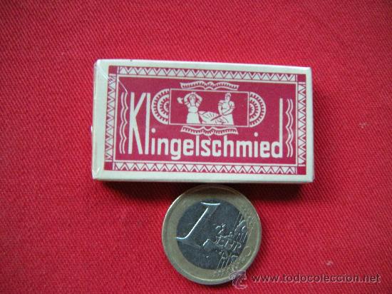 Antig&uuml;edades: ESTUCHE CON 5 CUCHILLA DE AFEITAR SIN ABRIR - Foto 1
