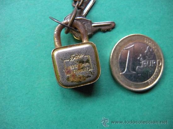 Antig&uuml;edades: CANDADO EN MINIATURA CON LLAVES. - Foto 2