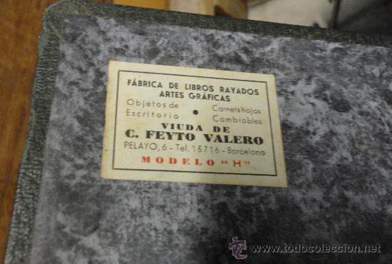 Antig&uuml;edades: Libreta antigua, 27 x 18 x 7 cm aprox. - Foto 2