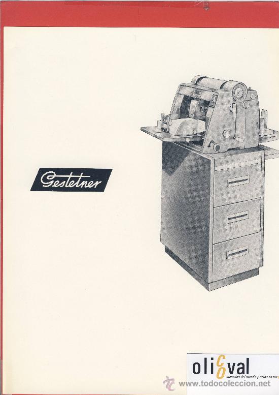 Antiquit&eacute;s: MULTICOPISTA GESTETNER-SERIE 300-PRESENTACION DEL MUEBLE COMPLEMENTARIO