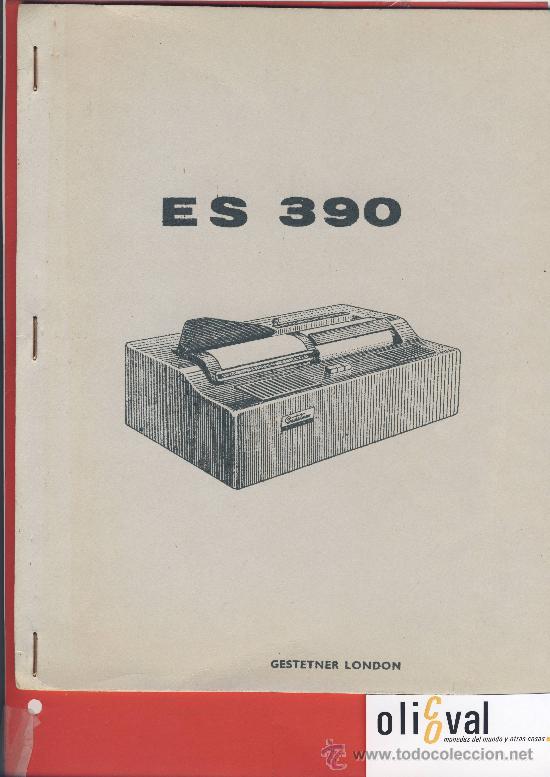 Antig&uuml;edades: MULTICOPISTA GESTETNER-GESTEFAX ES 390-INSTRUCCIONES PARA SU INSTALACION-A&Ntilde;O 1967