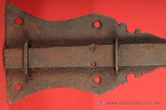 Antig&uuml;edades: Pasador de hierro forjado, S.XIX - Foto 3