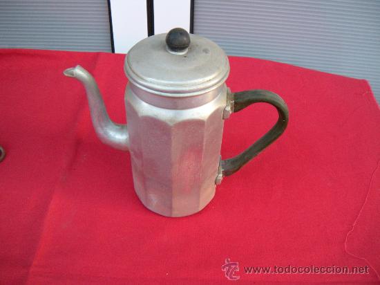 Antig&uuml;edades: ANTIGUA CAFETERA DE ALUMINIO - Foto 3