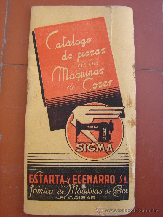 Antig&uuml;edades: CATALOGO DE PIEZAS DE LAS MAQUINAS DE COSER SIGMA - Foto 1