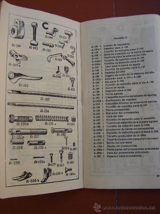 Antig&uuml;edades: CATALOGO DE PIEZAS DE LAS MAQUINAS DE COSER SIGMA - Foto 2