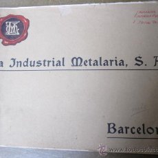 Antigüedades: CATÁLOGO FABRIL DE LA INDUSTRIAL METALARIA SA DE BARCELONA 34X24CM DECO