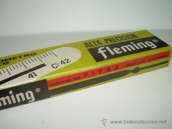 Antig&uuml;edades: TERMOMETRO FLEMING CON SU CAJA ORIGINAL....A&Ntilde;OS 40 - Foto 7