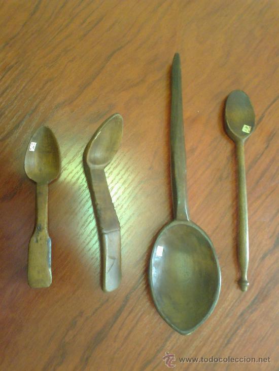 Antig&uuml;edades: CUCHARAS DE MADERA - Foto 8